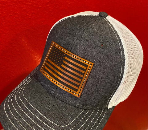 Custom Leather Patch Hats