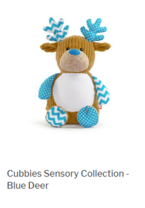 Embroidered Deer_Blue