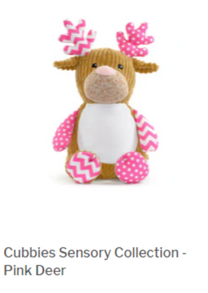 Embroidered Deer_Pink