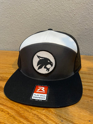 Bobcat Patch Hat on 7 Panel Trucker Cap