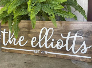 Wooden Slab Name Signs