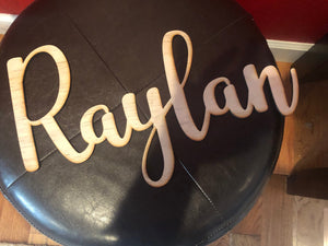 Wooden Name Sign