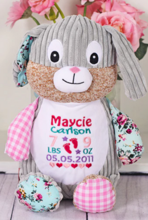  Embroidered Stuffed Animals 