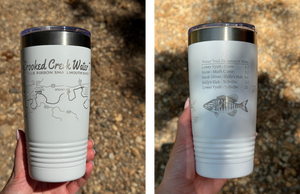 Crooked Creek Map Tumbler