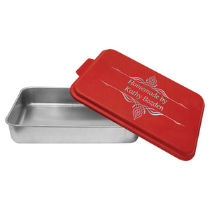 Aluminum Cake Pan with Engravable Lid