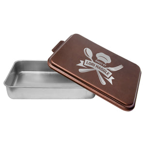 Aluminum Cake Pan with Engravable Lid