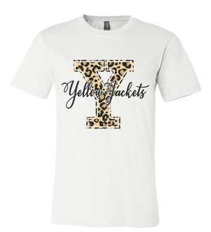 Yellow Jackets Cheetah Print T-Shirt