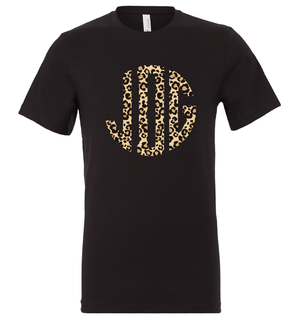 Cheetah Print Monogram T-Shirt